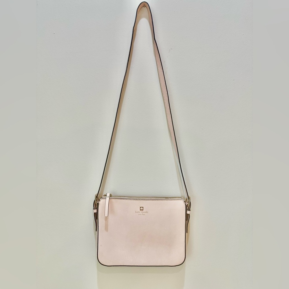 Kate Spade Light Pink Crossbody Leather Bag